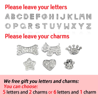 Spersonalizowane obroża dla kota Rhinestone Puppy małe obroże dla psów niestandardowe dla Chihuahua Yorkshire darmowe nazwa Charms kot akcesoria 2
